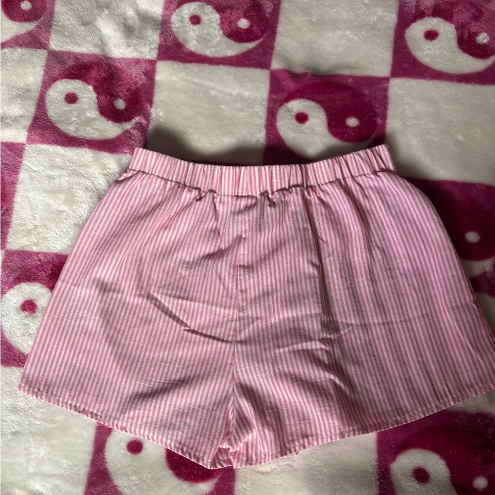 Pink Striped Shorts